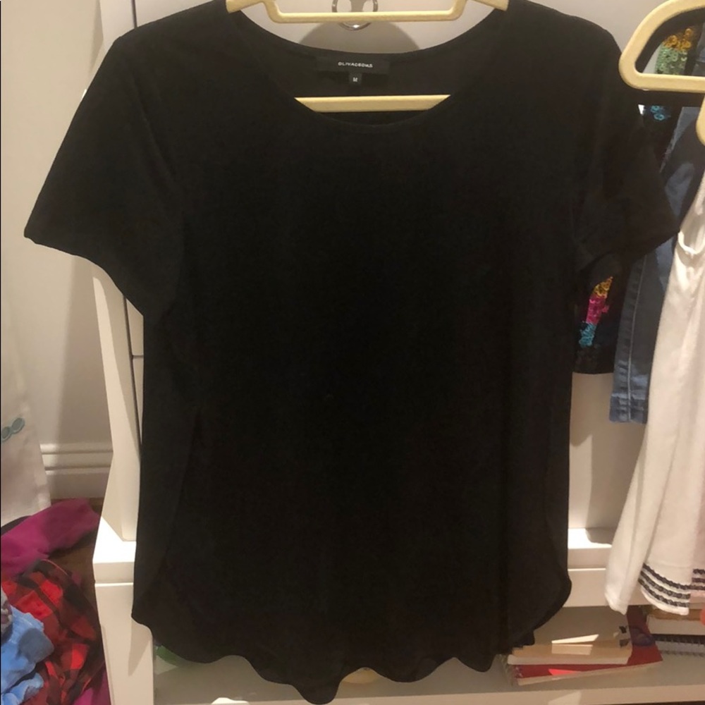 Black velvet top